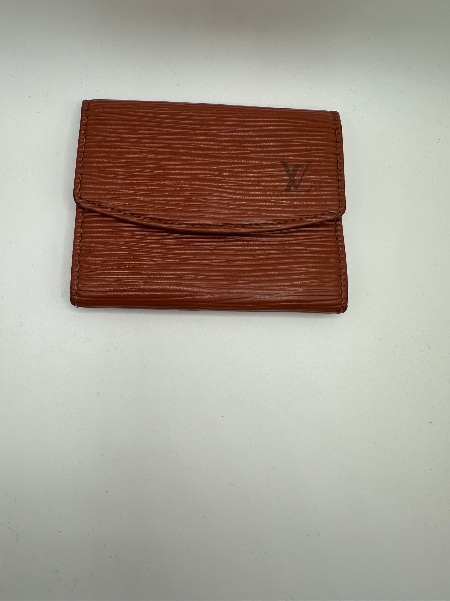 Vintage 1996 Louis Vuitton Epi Leather Brown Card Case