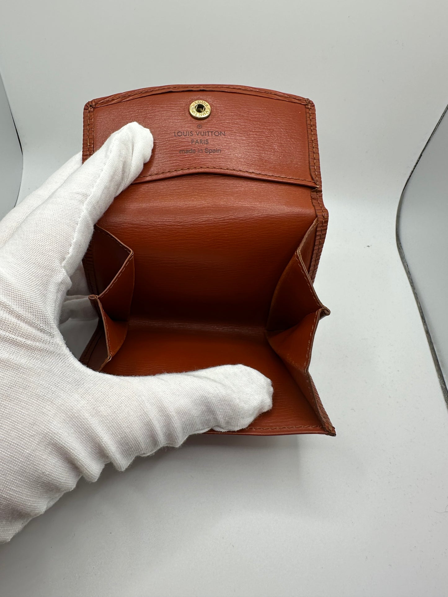 Vintage 1996 Louis Vuitton Epi Leather Brown Card Case