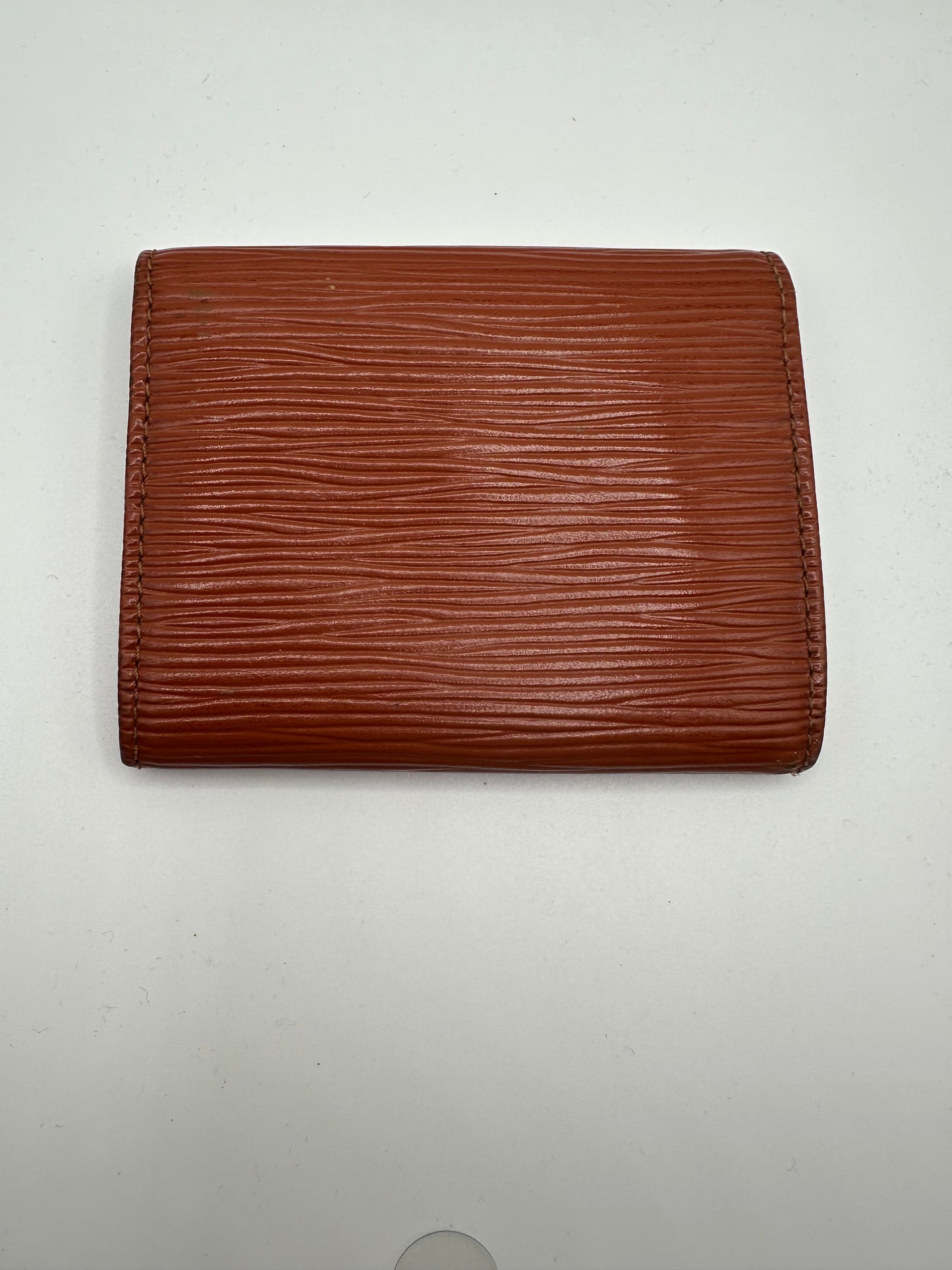 Vintage 1996 Louis Vuitton Epi Leather Brown Card Case