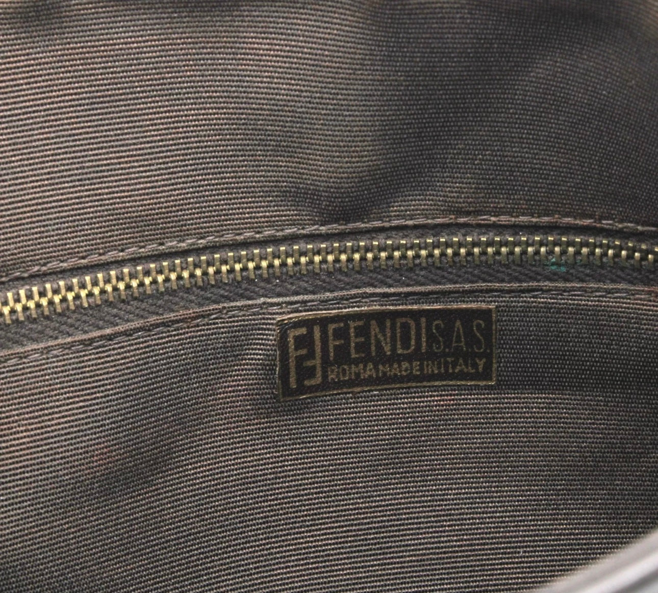 Vintage Fendi Zucca Monogram Suede Shoulder Bag - Circa 1990s