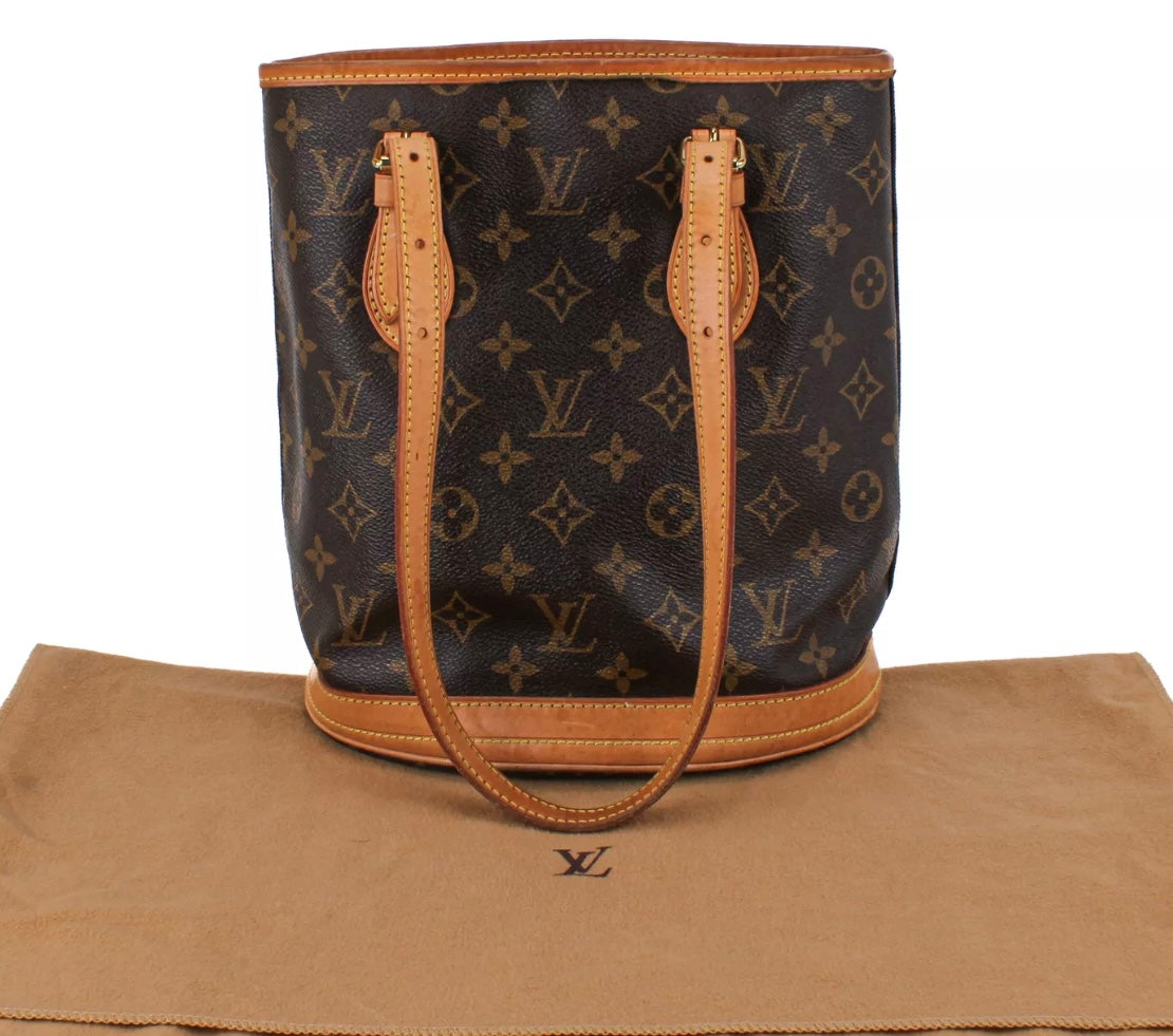 Pre-loved Louis Vuitton Monogram Petite Bucket Bag