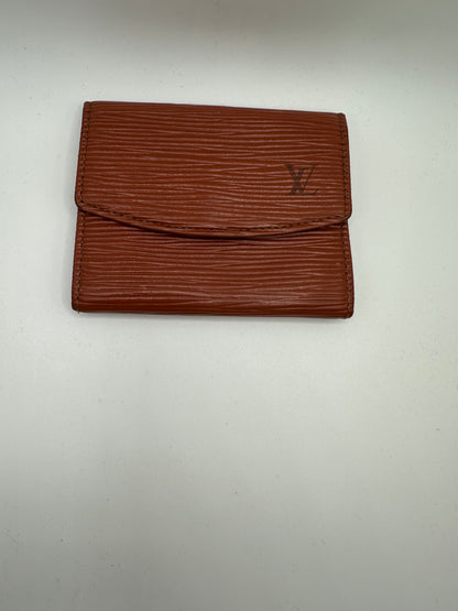 Vintage 1996 Louis Vuitton Epi Leather Brown Card Case