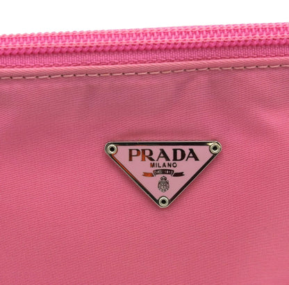 Pre Loved Prada Hot Pink Nylon Mini Bag with Dust Bag