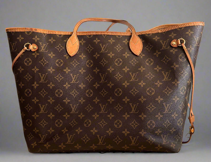 2019 Louis Vuitton Monogram GM Neverfull Shoulder Bag w/ Dust Bag