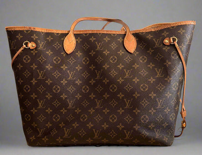 2019 Louis Vuitton Monogram GM Neverfull Shoulder Bag w/ Dust Bag